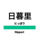 常磐線1(品川-取手)の駅名スタンプ（個別スタンプ：5）