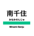 常磐線1(品川-取手)の駅名スタンプ（個別スタンプ：7）