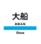 京浜東北線の駅名スタンプ（南）（個別スタンプ：1）