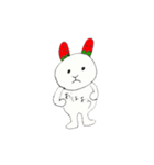 イチゴうさぎ（個別スタンプ：6）