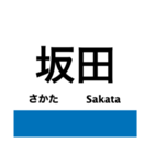 琵琶湖線の駅名スタンプ（個別スタンプ：3）