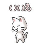 猫ねこにゃんこ その4（白）返事（個別スタンプ：13）