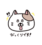 ○しらたまねこちゃん○【敬語】（個別スタンプ：18）