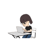 くるくるのスタンプ 本人用（個別スタンプ：28）