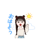 可愛いスタンプ！女の子（個別スタンプ：5）