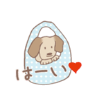 Dogs まったりな犬たち Brown_2（個別スタンプ：21）