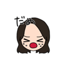 表情豊かな茶髪セミロング女子3(文字有ver)（個別スタンプ：29）