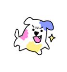 Kawaii Colorful Dog（個別スタンプ：1）