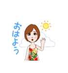 summer girl 夏女子スタンプ（個別スタンプ：5）
