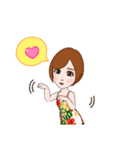 summer girl 夏女子スタンプ（個別スタンプ：16）