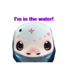 Cute whales！（個別スタンプ：6）