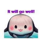 Cute whales！（個別スタンプ：10）