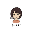 くま好きのるぅちゃん（個別スタンプ：10）