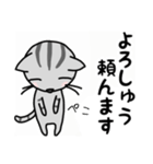関西弁★ サバトラ猫 (大阪弁)（個別スタンプ：5）