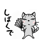 関西弁★ サバトラ猫 (大阪弁)（個別スタンプ：35）