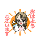 苺牛乳(いちみる)スタンプ①（個別スタンプ：1）