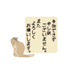 猫ちゃんボード ～定番敬語文～（個別スタンプ：18）