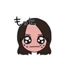表情豊かな茶髪セミロング女子4(文字有ver)（個別スタンプ：8）