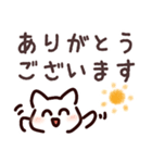 【でか文字】ねこかあさんの敬語であいさつ（個別スタンプ：2）