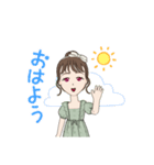 女の子ちっくなかじょ子ちゃん（個別スタンプ：3）