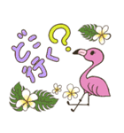 夏のフラミンゴ（個別スタンプ：22）