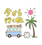 夏のフラミンゴ（個別スタンプ：31）