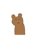 寝ながら描いたクマちゃんスタンプ（個別スタンプ：1）