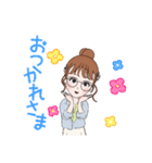 女の子たのしい毎日スタンプ（個別スタンプ：3）