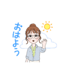 女の子たのしい毎日スタンプ（個別スタンプ：5）