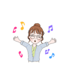 女の子たのしい毎日スタンプ（個別スタンプ：14）