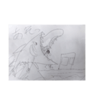 シロちゃんの冒険（個別スタンプ：5）