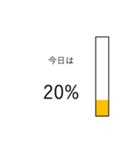 今日の%（個別スタンプ：3）