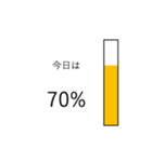 今日の%（個別スタンプ：8）