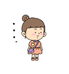 オン眉ヘアの女の子（個別スタンプ：6）