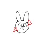 笑顔のうさちゃん（個別スタンプ：4）