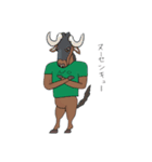 擬人化動物のギャグスタンプ（個別スタンプ：4）