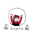 セーリング女子（個別スタンプ：17）