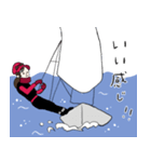 セーリング女子（個別スタンプ：22）