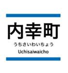 三田線の駅名スタンプ（個別スタンプ：7）