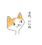 ハチワレねこさんがお返事（個別スタンプ：1）