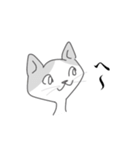 ハチワレねこさんがお返事（個別スタンプ：4）