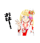 頑張る巫女お姉さんHG6（個別スタンプ：2）