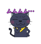 黒ねこさんの色々なリアクション（個別スタンプ：12）