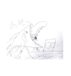 シロちゃんの冒険1（個別スタンプ：5）