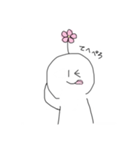 お花のついた変なやつ（個別スタンプ：6）