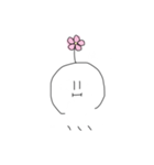 お花のついた変なやつ（個別スタンプ：7）