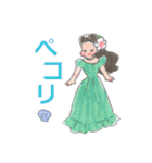 毎日使えるフラガールやさしい敬語（個別スタンプ：22）
