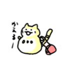 だるまねこ。（個別スタンプ：5）