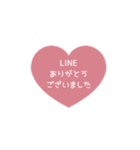 ▶️⬛LINEハート❶⬛[①]ピンク（個別スタンプ：8）