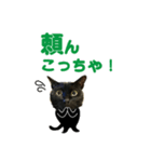 金沢弁の黒猫（個別スタンプ：27）